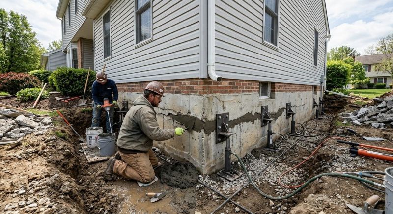 Basement Foundation Repair in Bristol, PA