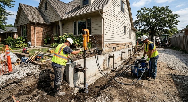 Basement Stabilization in North Wales, PA