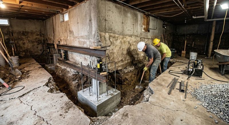 Basement Underpinning in North Wales, PA