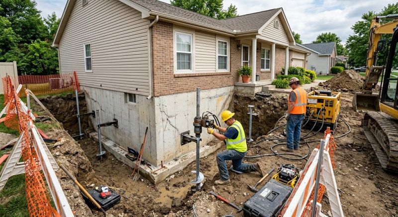 Building Foundation Repair in Broomall, PA