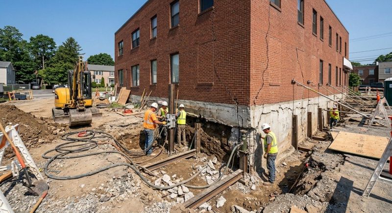Building Foundation Repair in Hatboro, PA