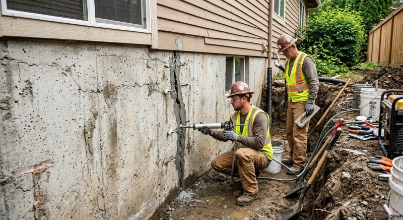 Cracked Foundation Repair in Hatboro, PA