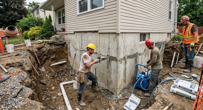 Cracked Foundation Repair in Lansdale, PA
