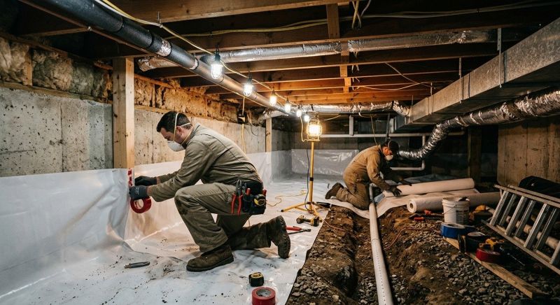 Crawl Space Leveling in North Wales, PA