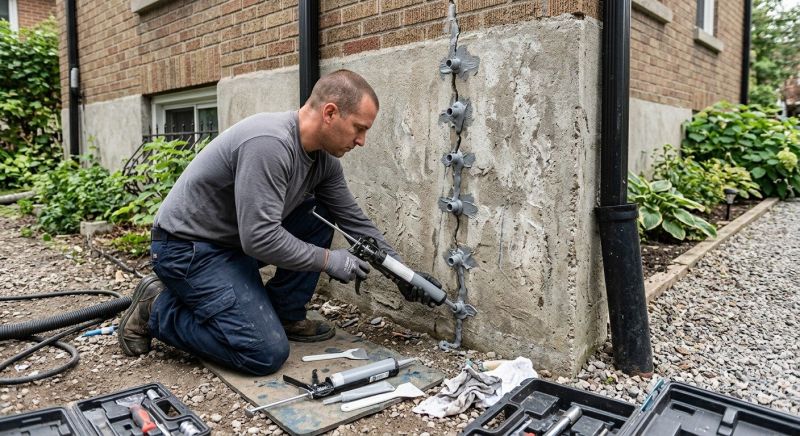 Foundation Crack Repair in Blue Bell, PA