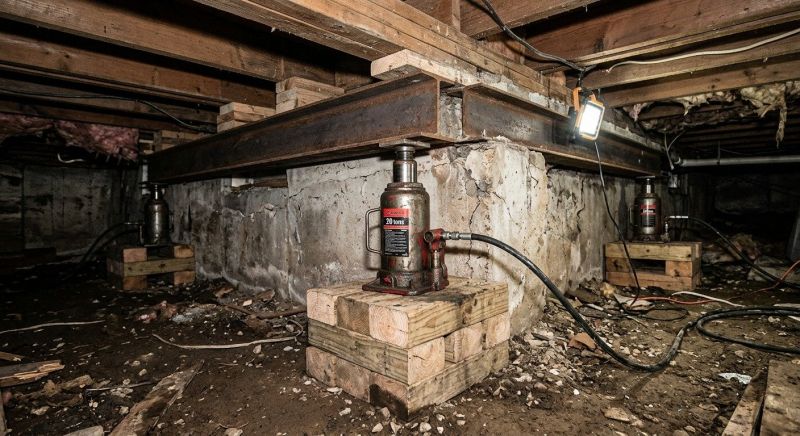 Foundation Jacking in Media, PA