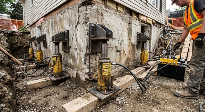 Foundation Jacking in Ottsville, PA