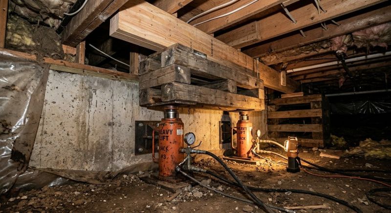 Foundation Jacking in Quakertown, PA