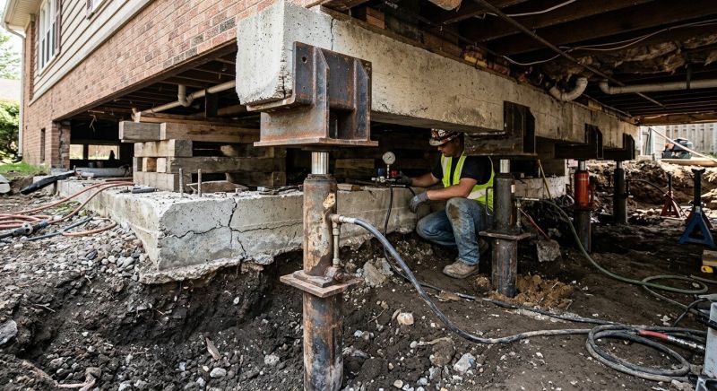 Foundation Lifting in Lambertville, NJ