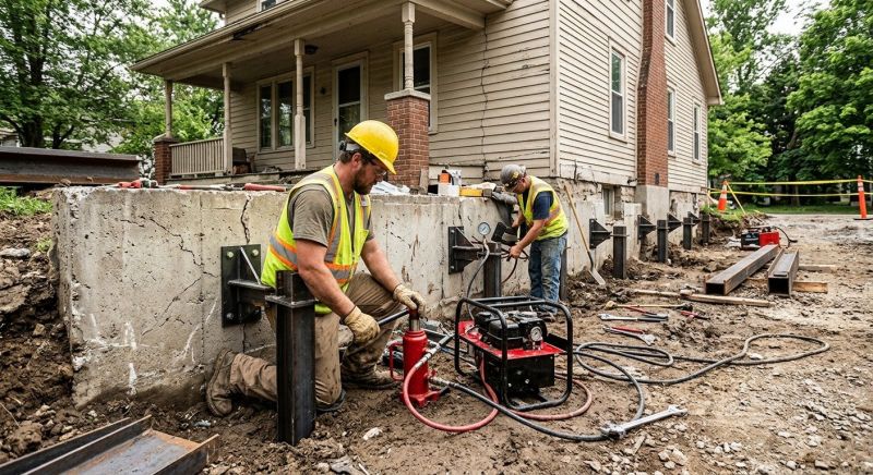 Foundation Stabilizing in Lansdowne, PA