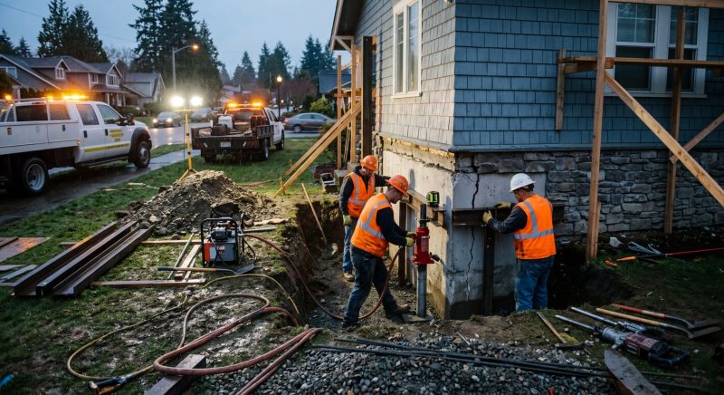 Foundation Stabilizing in Media, PA
