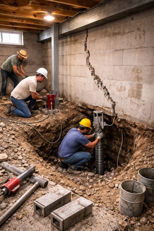 Foundation Structural Repair in Stockton, NJ