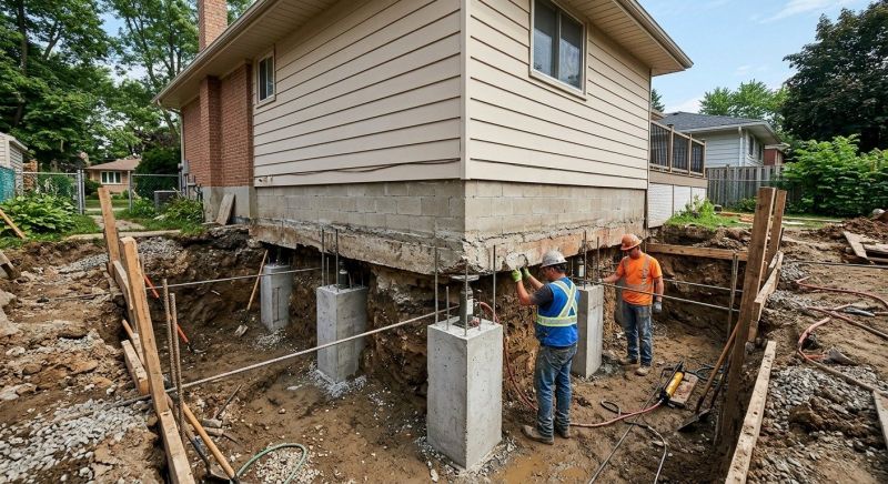 Foundation Underpinning in North Wales, PA