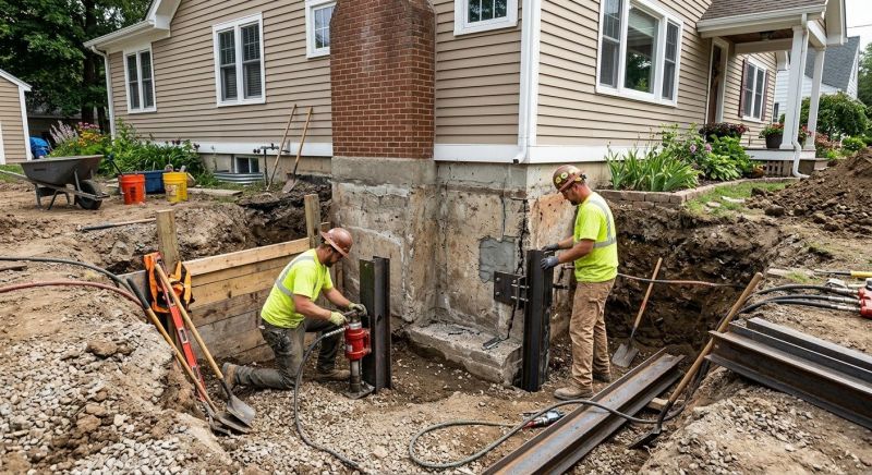 House Foundation Repair in Morrisville, PA