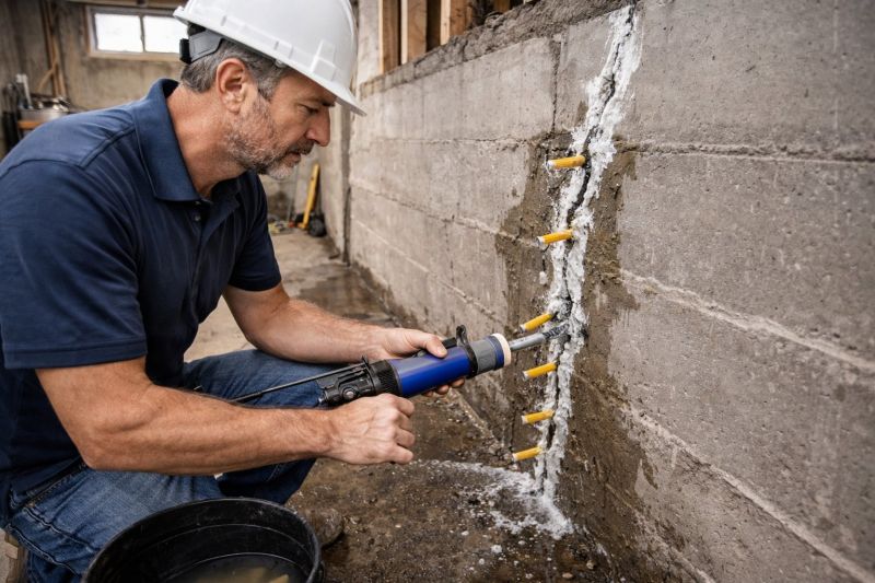 Leaking Foundation Repair in North Wales, PA