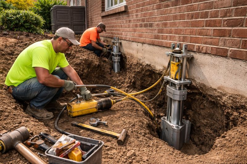 Settling Foundation Service in Riegelsville, PA