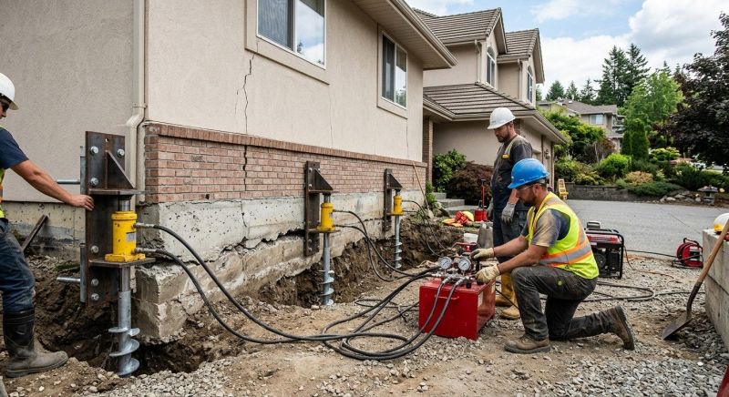 Sinking Foundation Lifting in North Wales, PA