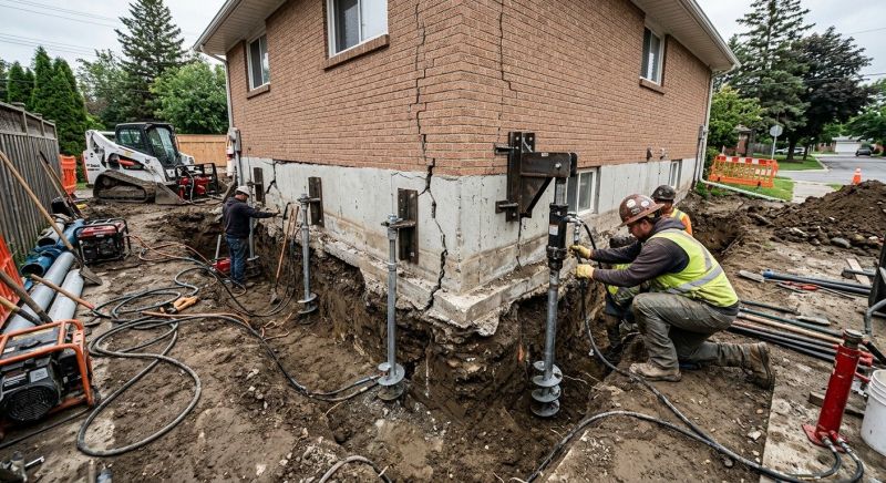 Sinking Foundation Repair in Blue Bell, PA