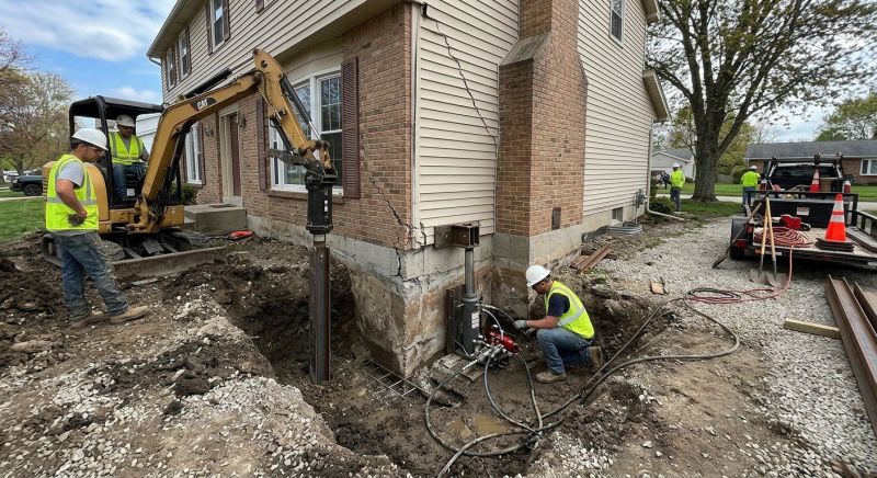 Sinking Foundation Repair in Horsham, PA