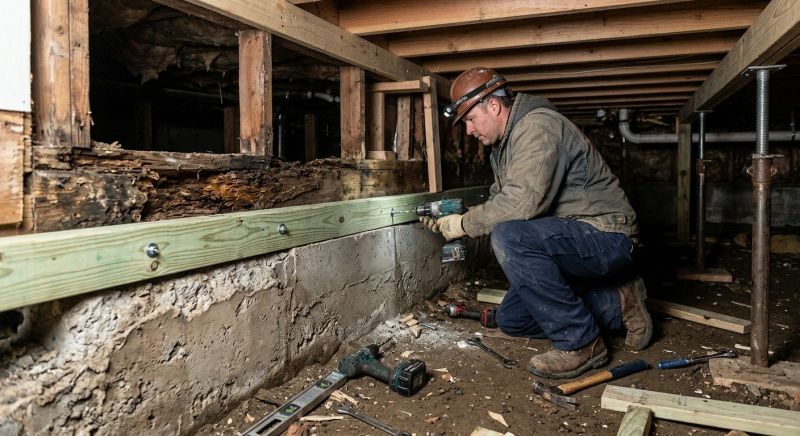 Sinking Foundation Repair in Horsham, PA